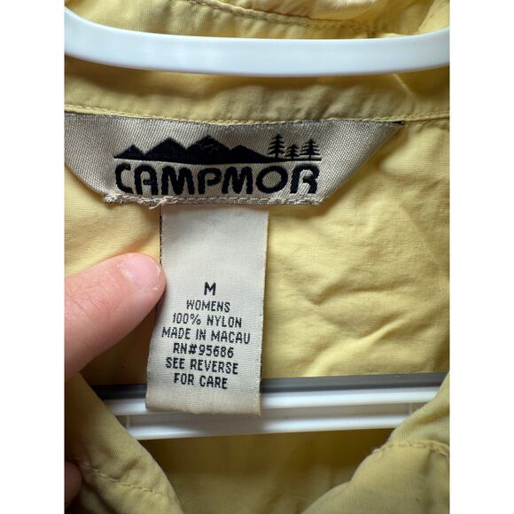 Campmor button down yellow shirt womens medium camp casual outdoors utility gorp - Picture 3 of 5